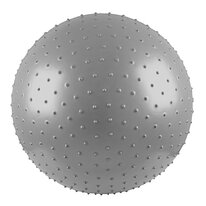 Gymnastická a masážna lopta inSPORTline 65 cm - šedá