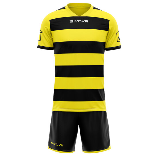 FUTBALOVÝ DRES RUGBY yellow/black