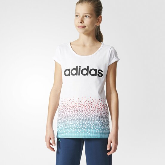 Juniorské tričko Adidas YG W FUN TEE white