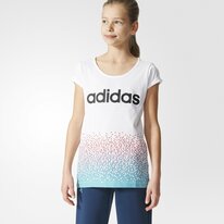 Juniorské tričko Adidas YG W FUN TEE white