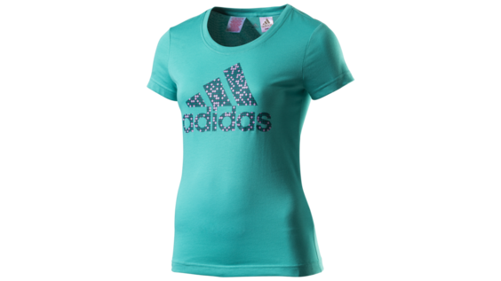 Juniorské tričko Adidas YG W LOGO TEE green