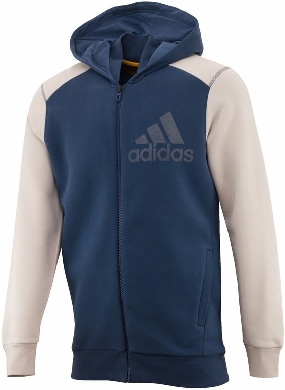 Pánske mikina Adidas LOGO FZ HOOD