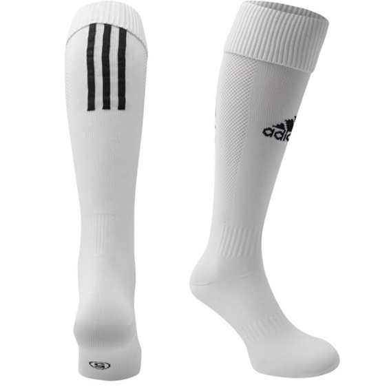 Štulpne Adidas SANTOS 3-STRIPE white